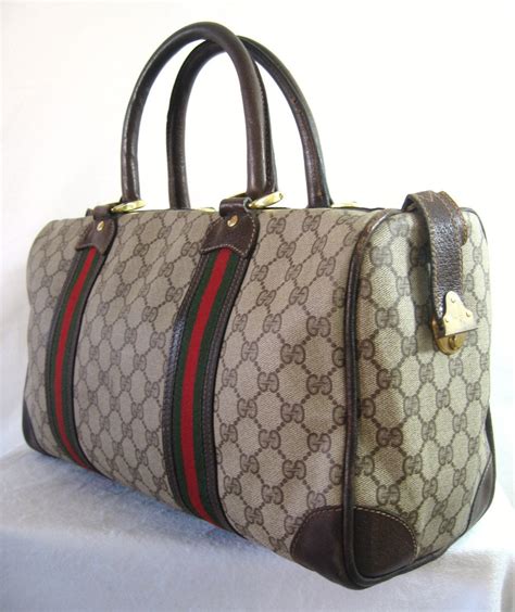 duffle bag leather gucci|authentic gucci duffle bags.